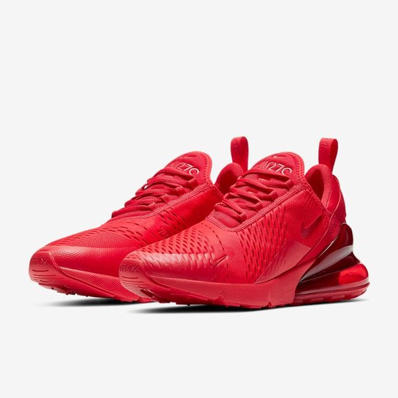 Nike Air Max 270 Mens Running Shoes Triple University Red CV7544-600 NEW Multi - Picture 3 of 6
